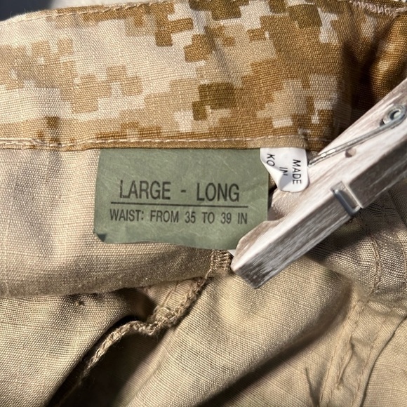 TAN & BROWN DIGI CAMO DIGITAL CAMOUFLAGE CARGO PANTS MENS LARGE - Picture 9 of 10